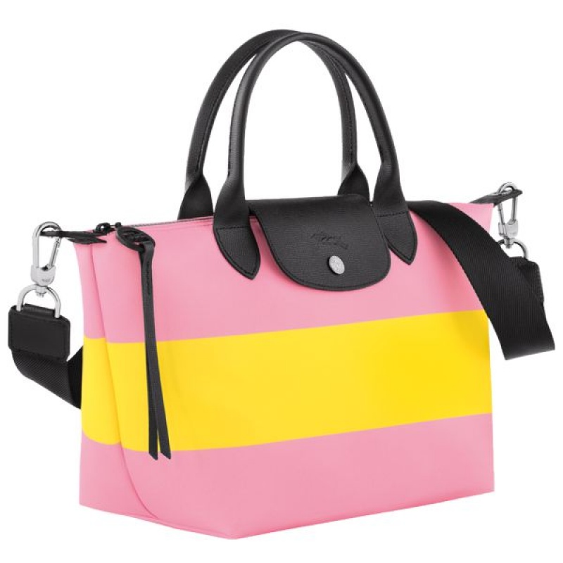 Pink / Yellow Longchamp Le Pliage Collection S Men's Handbag | 69724-RCMU