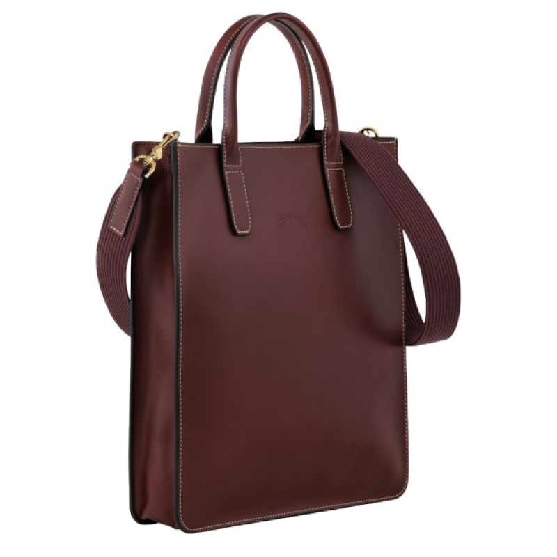 Purple Longchamp Le Foulonne M Men's Tote Bags | 82753-CTIH