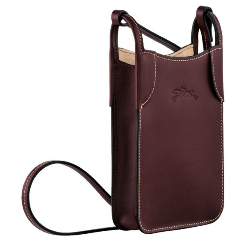 Purple Longchamp Le Foulonne Men's Phone Case | 61538-PTDJ