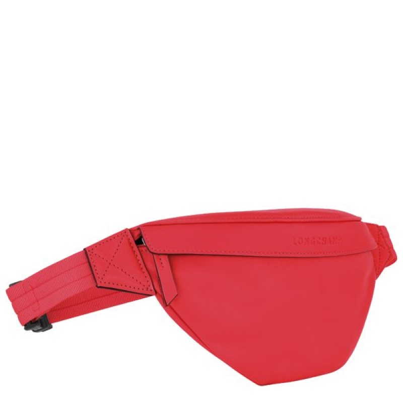 Red Longchamp 3D M Men's Belt Bags | 61439-GTKW