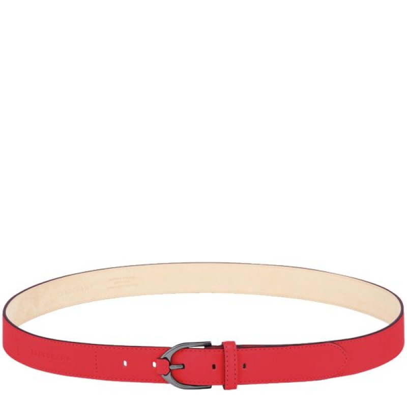 Red Longchamp 3D Women\'s Belts | 65238-IEUS