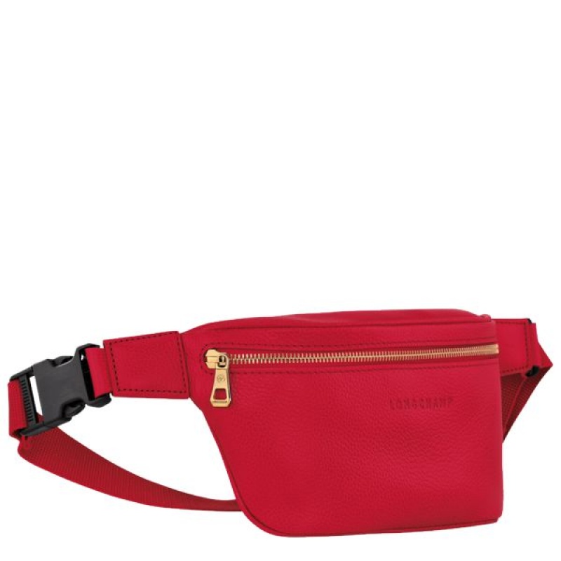 Red Longchamp Le Foulonne Men's Belt Bags | 81235-DBLJ