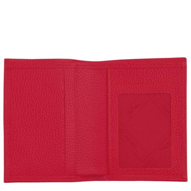 Red Longchamp Le Foulonne Men's Cardholders | 28906-HGIC