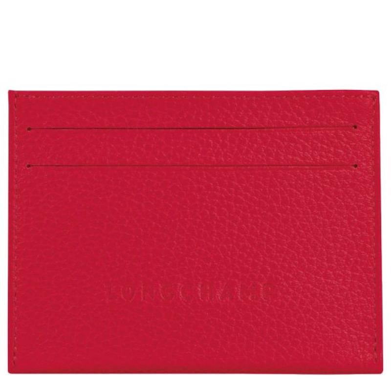 Red Longchamp Le Foulonne Men\'s Cardholders | 85749-LQRZ