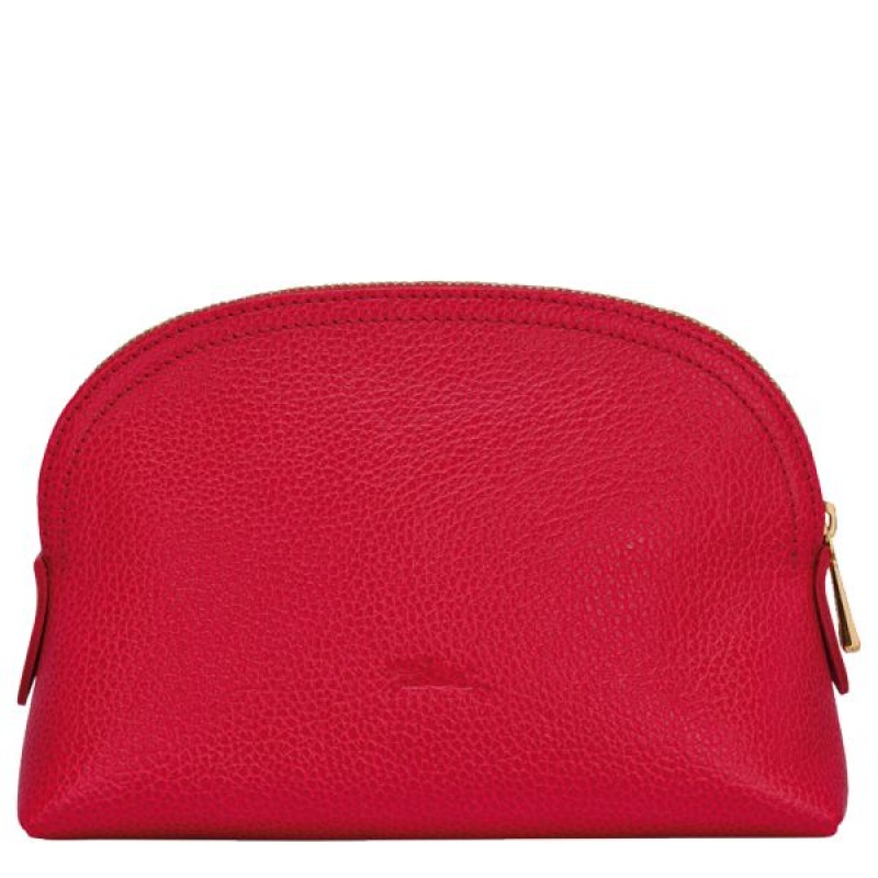 Red Longchamp Le Foulonne Men's Pouches | 45163-IMQR