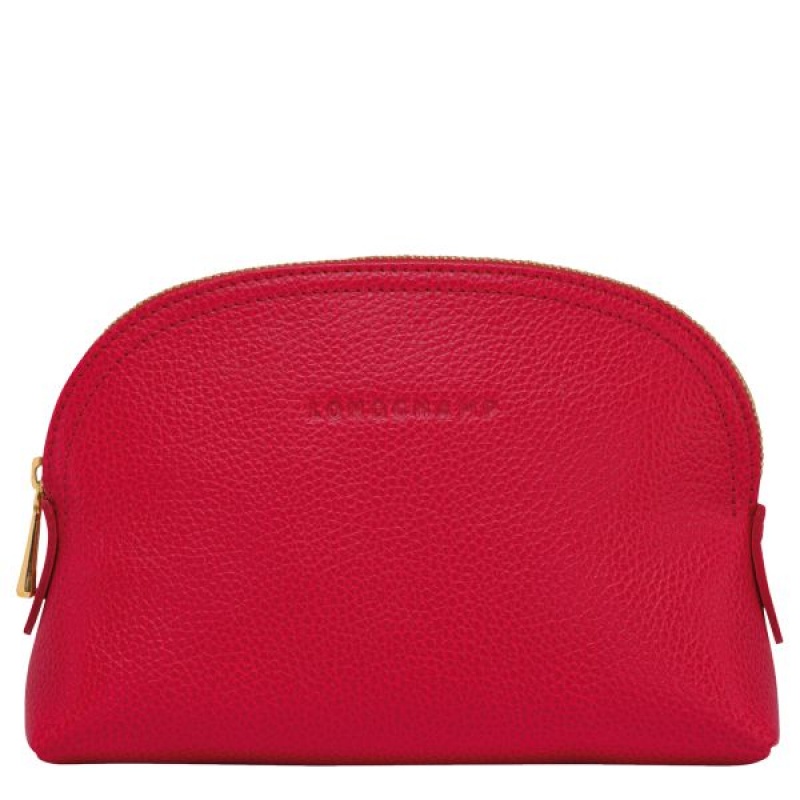 Red Longchamp Le Foulonne Men's Pouches | 45163-IMQR