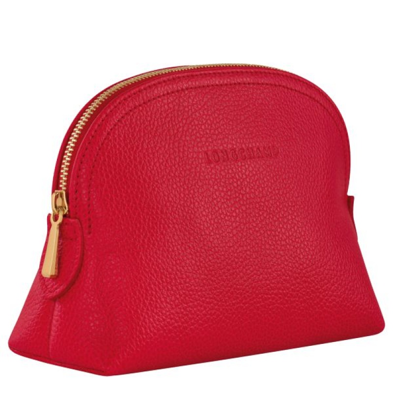 Red Longchamp Le Foulonne Men's Pouches | 45163-IMQR