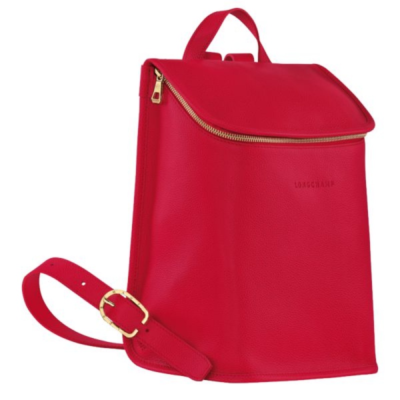 Red Longchamp Le Foulonne Women's Backpacks | 84305-XAVK