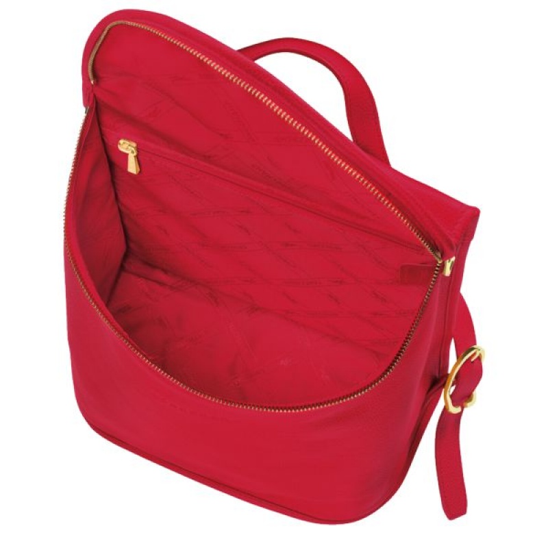 Red Longchamp Le Foulonne Women's Backpacks | 84305-XAVK