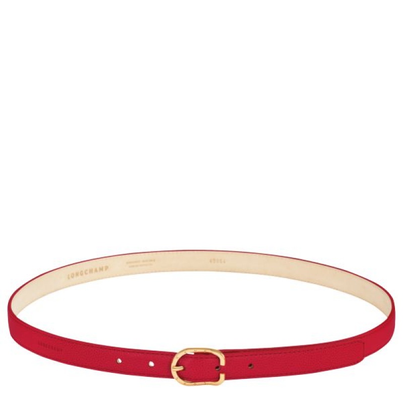 Red Longchamp Le Foulonne Women's Belts | 95361-ZWQH