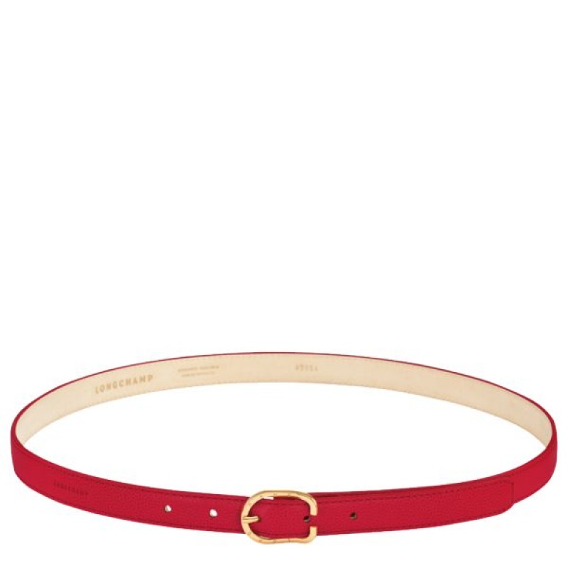 Red Longchamp Le Foulonne Women\'s Belts | 95361-ZWQH