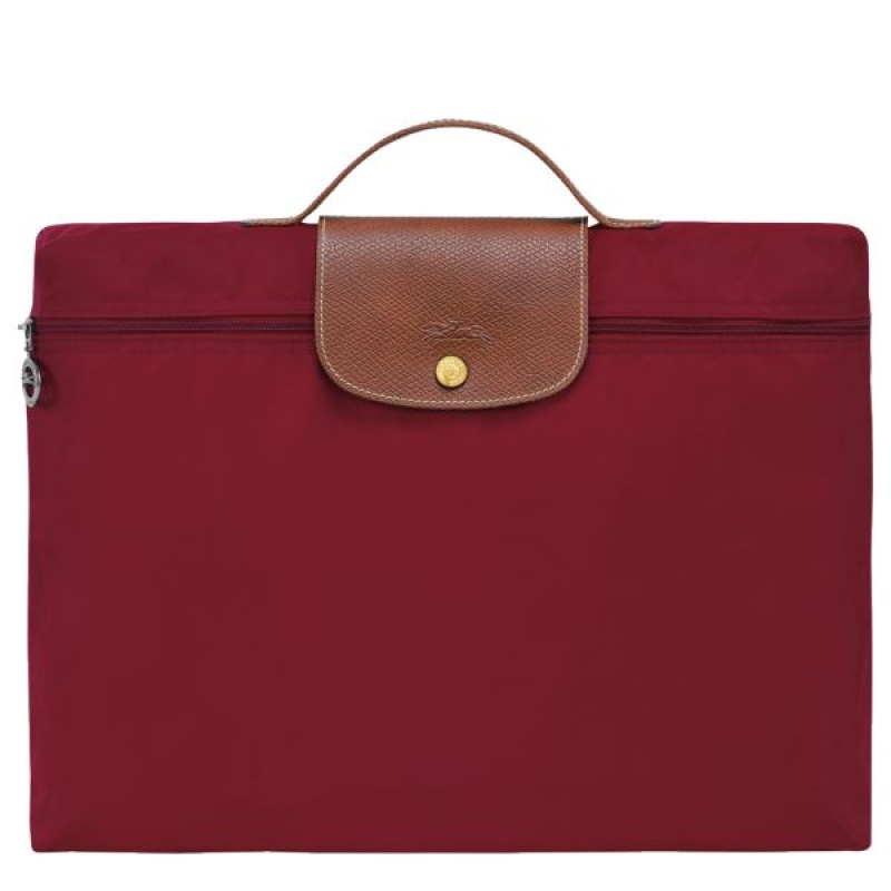 Red Longchamp Le Pliage Original S Men\'s Briefcase | 67234-XIFH