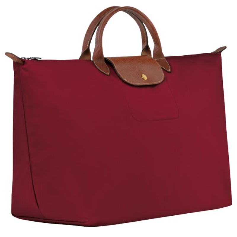 Red Longchamp Le Pliage Original S Men's Travel Bags | 98245-UGZR