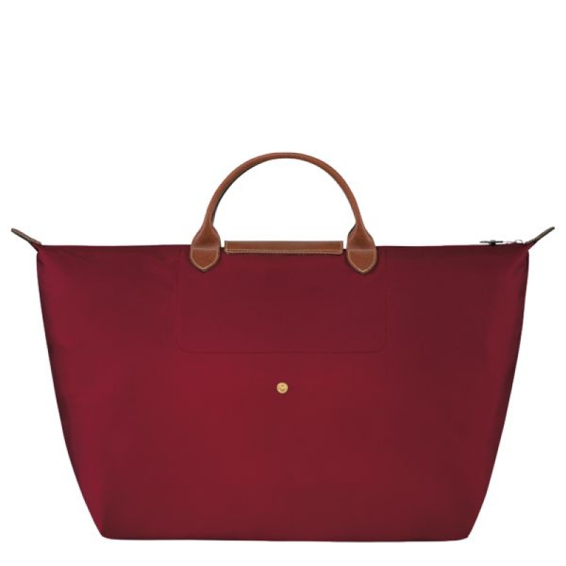 Red Longchamp Le Pliage Original S Men's Travel Bags | 98245-UGZR