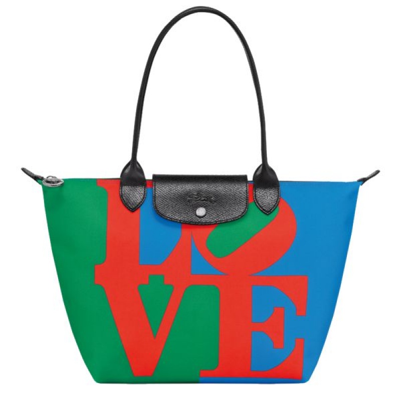 Red Longchamp Robert Indiana M Men\'s Tote Bags | 39614-PBDO