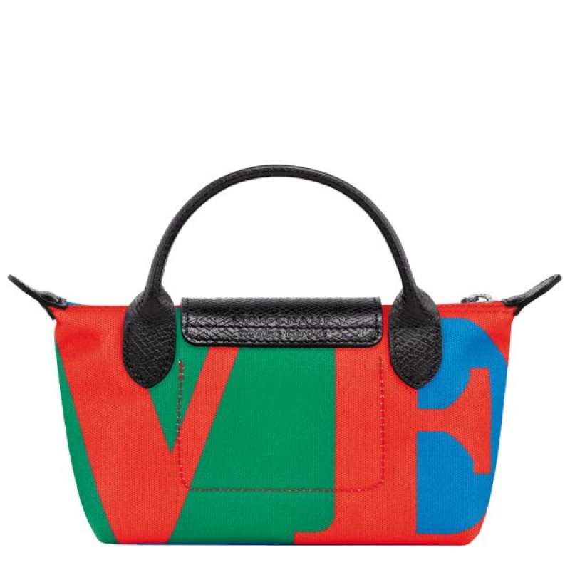 Red Longchamp Robert Indiana Men's Pouches | 96371-HPWY