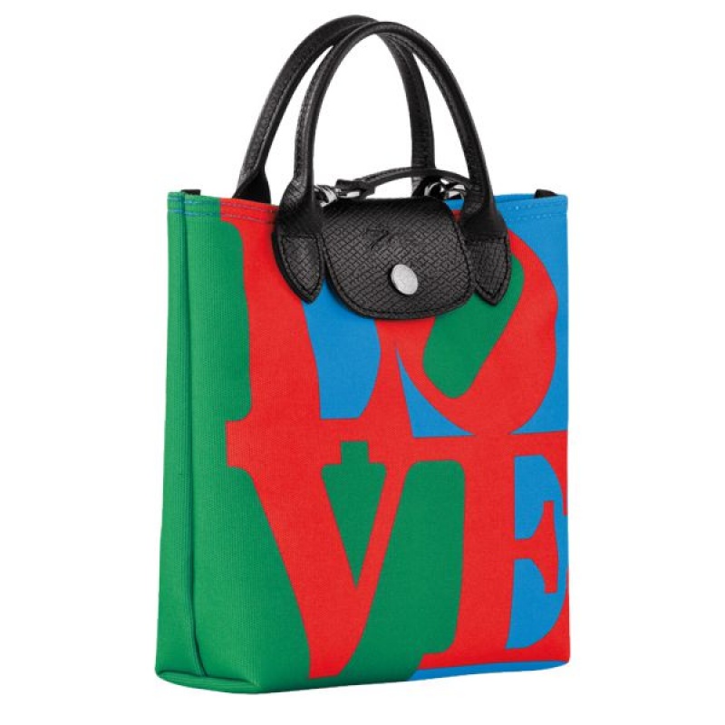 Red Longchamp Robert Indiana XS Men's Crossbody Bags | 28705-OCDA