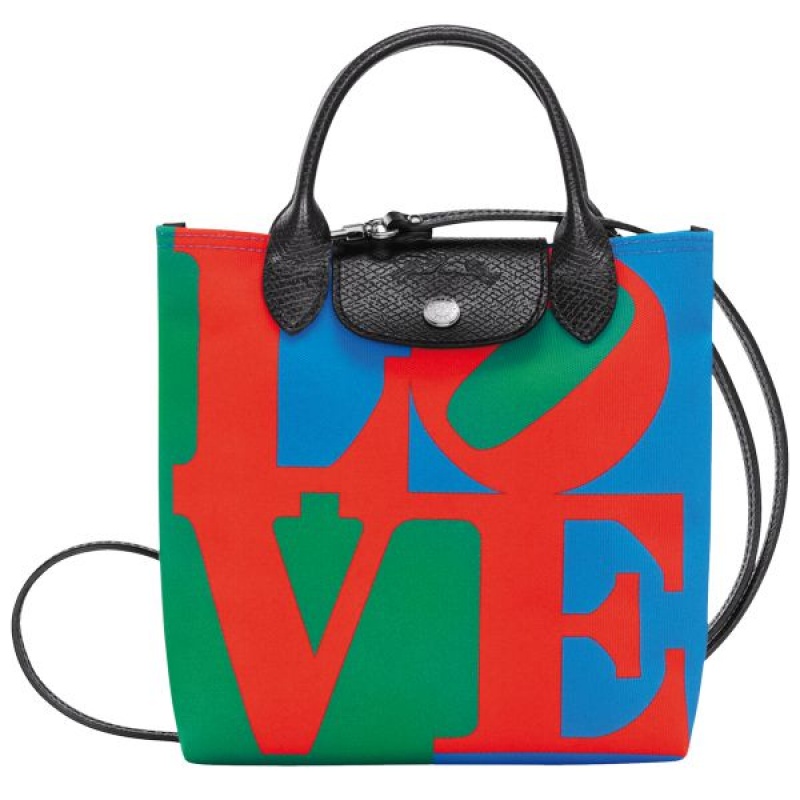 Red Longchamp Robert Indiana XS Men's Crossbody Bags | 28705-OCDA