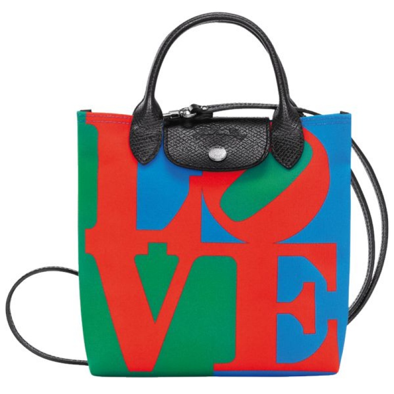 Red Longchamp Robert Indiana XS Men\'s Crossbody Bags | 28705-OCDA