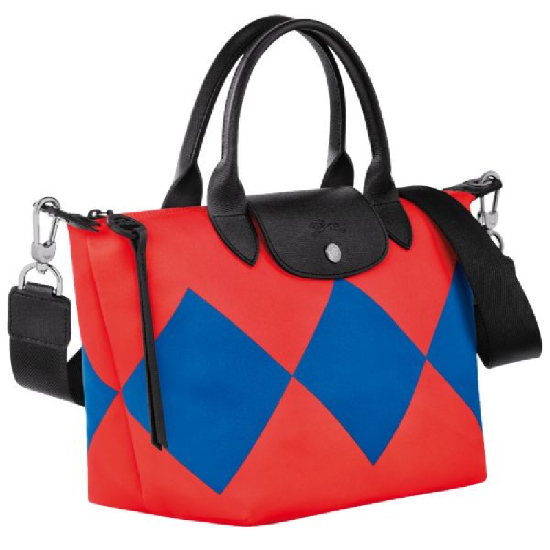 Red / Deep Blue Longchamp Le Pliage Collection S Men's Handbag | 05136-OMYQ