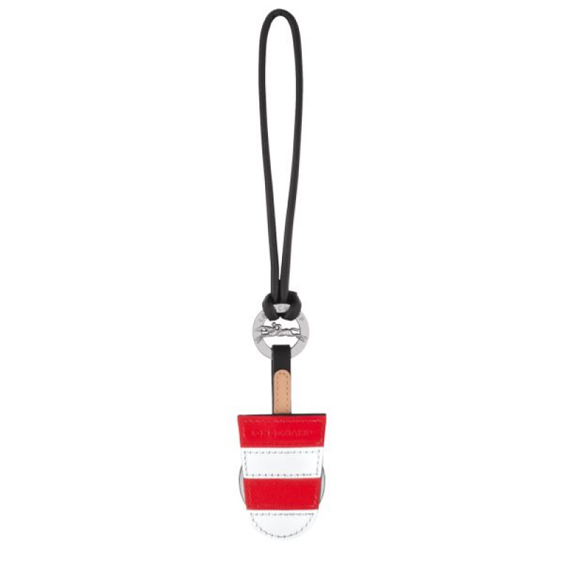 Red / White Longchamp Epure Men's Key Rings | 71529-ACRQ