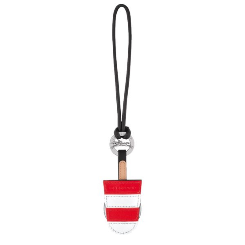 Red / White Longchamp Epure Men\'s Key Rings | 71529-ACRQ