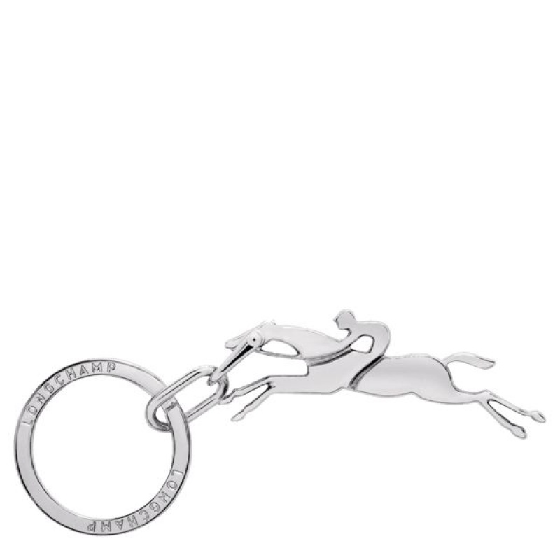 Silver Longchamp Cavalier Men\'s Key Rings | 26170-YGLR