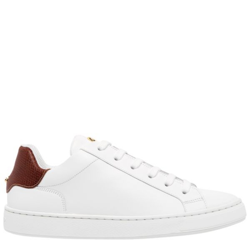 White Longchamp Spring/Summer Women\'s Sneakers | 48062-ZAYT