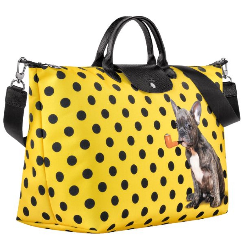 Yellow Longchamp Toiletpaper S Men's Travel Bags | 27563-OPQI