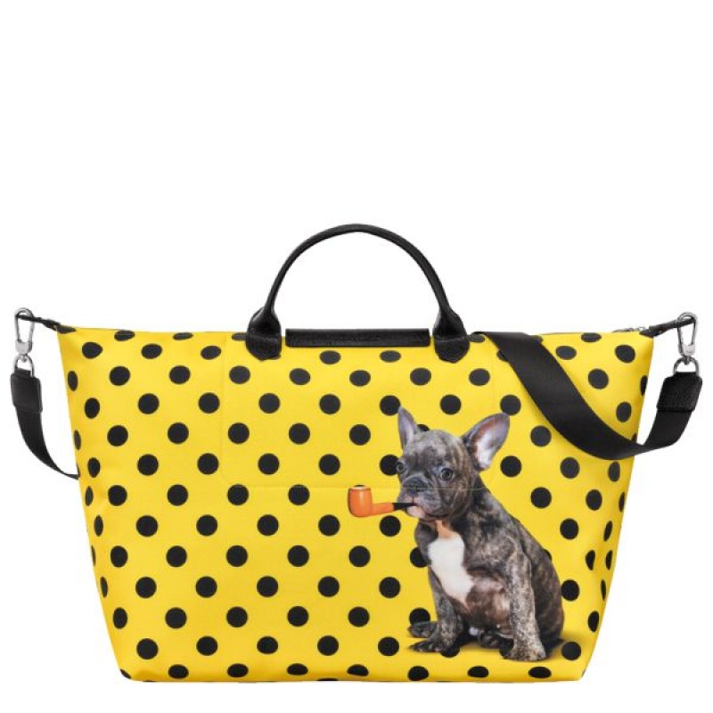 Yellow Longchamp Toiletpaper S Men's Travel Bags | 27563-OPQI